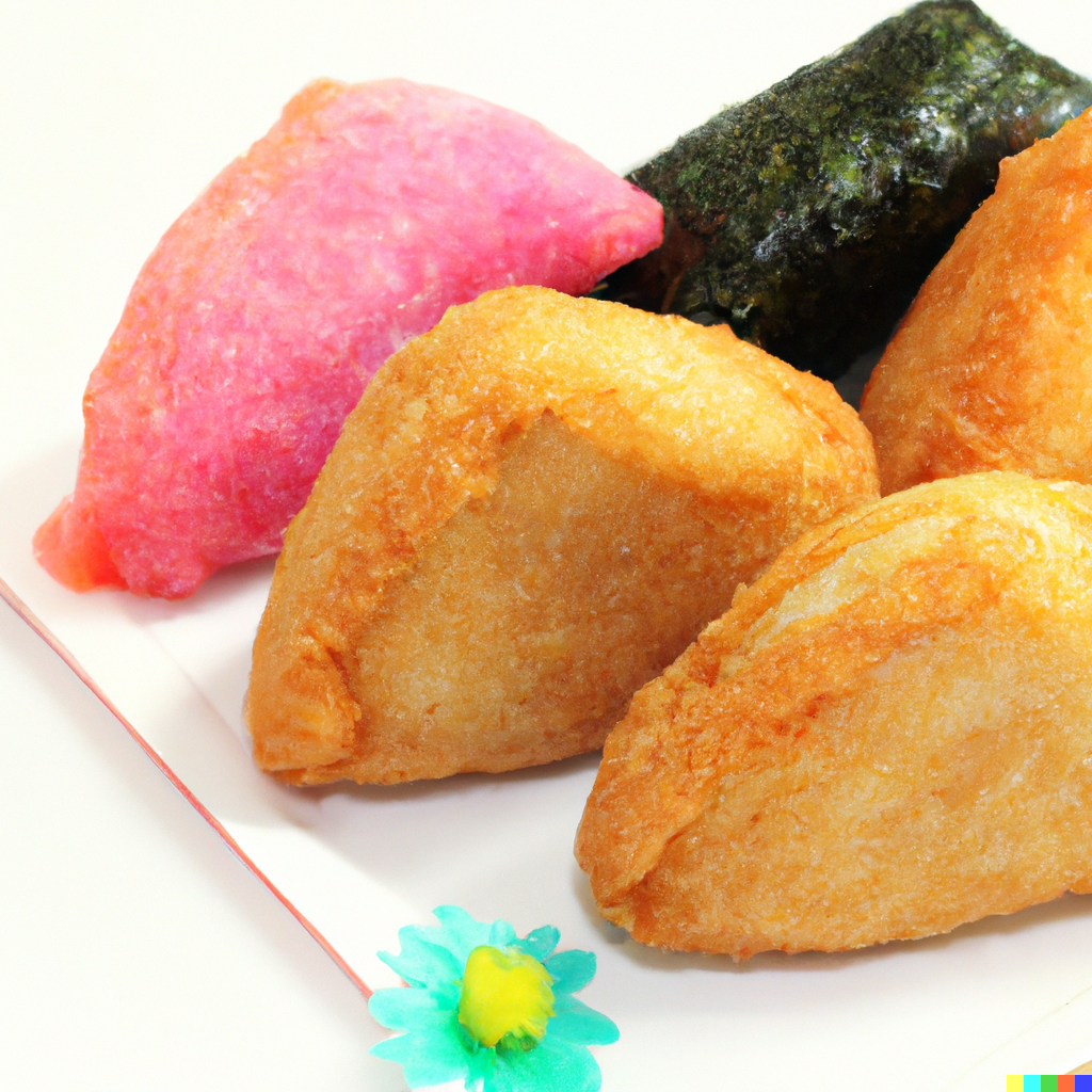 Inarizushi or Inari Sushi (Sushi Wrapped in Fried Tofu Pouch)