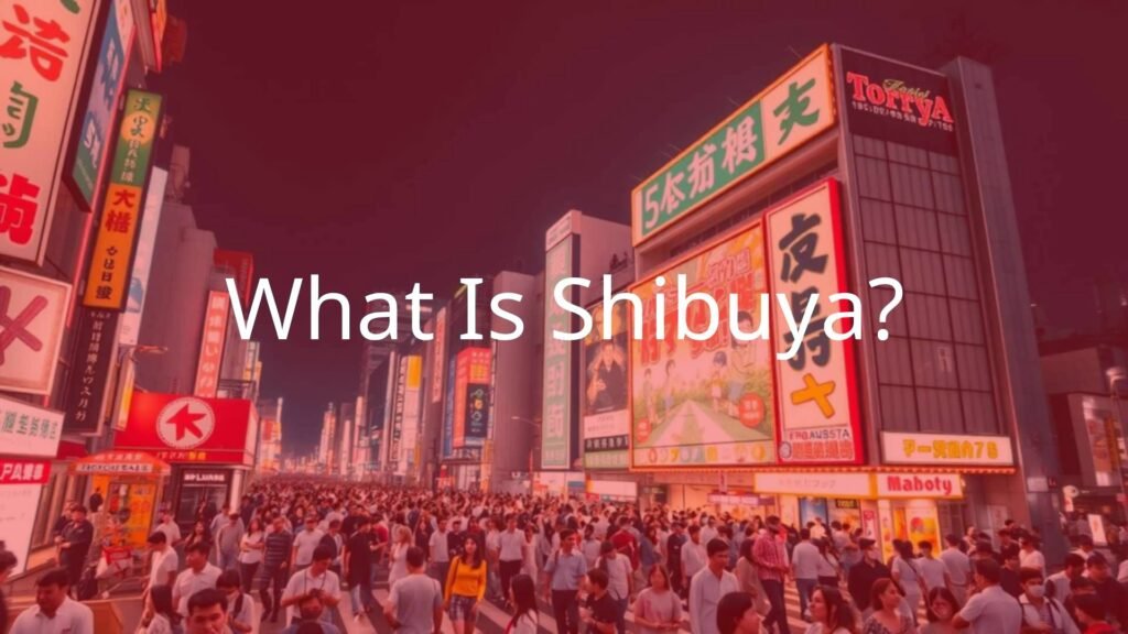 Shibuya crossing, bustling street scene, neon signs, dense crowd, Tokyo cityscape at night, vibrant lights, modern urban atmosphere, realistic.