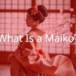 A young maiko in traditional Kyoto attire, elegant kimono with intricate patterns, performing a dance in a softly lit tatami room, cherry blossoms in the background, serene and graceful atmosphere, hyperrealistic.